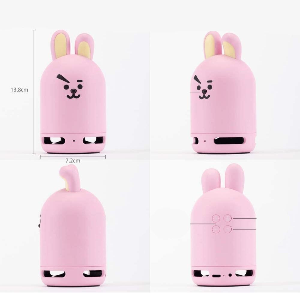 BT21 Official BTS Friends Duo Bluetooth Stereo Speaker & Figure Set (Speaker Cooky + Figure SHOOKY)